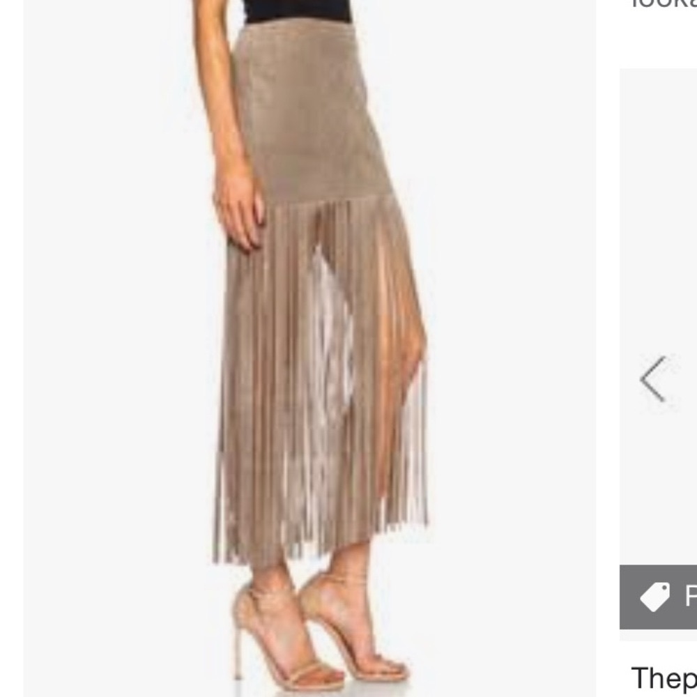 ThePerfext Mimi Fringe Suede Skirt - Picture 4 of 11
